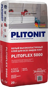 PLITONIT PLITOFLEX 5000 Белый высокоэластичный клей